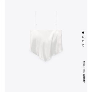 Satin effect crop top/ bandana top